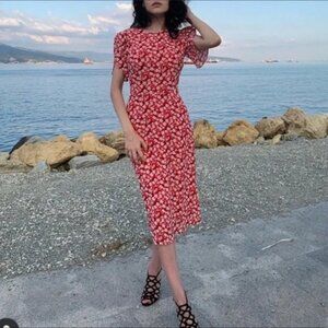 Reformation Andre Floral Midi Dress in Nina Print